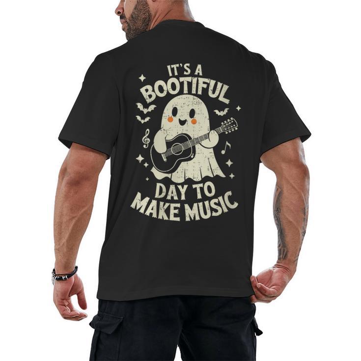 It's A Bootiful Day To Make Music Halloween Music Teacher Men's Back Print T-Shirt