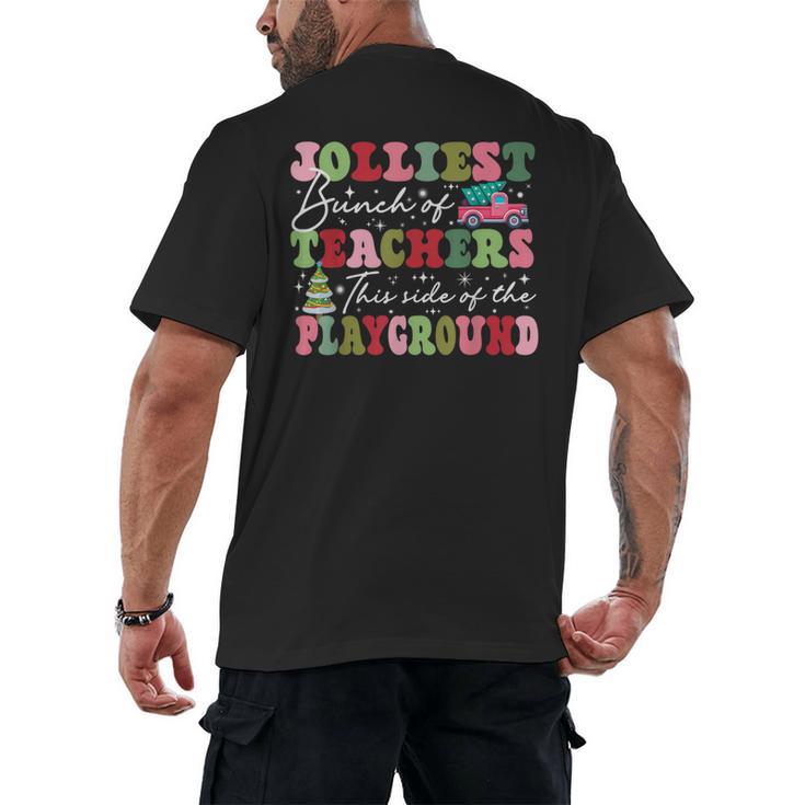 Jolliest Bunch Of Teachers This Side Of The Playground X-Mas Men's Back Print T-Shirt