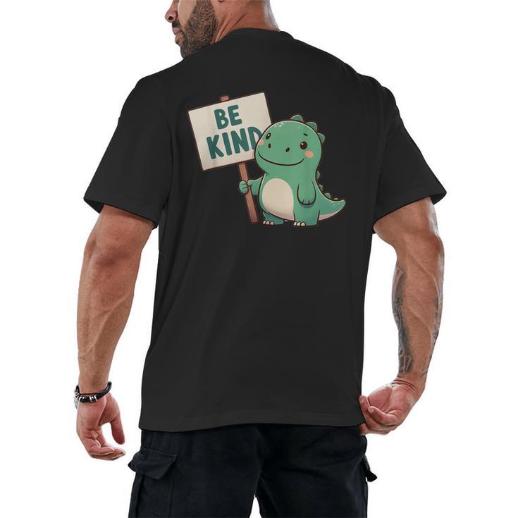 Be Kind Teacher Anti-Bullying Dino Kindness Women Men Boys Men's Back Print T-Shirt