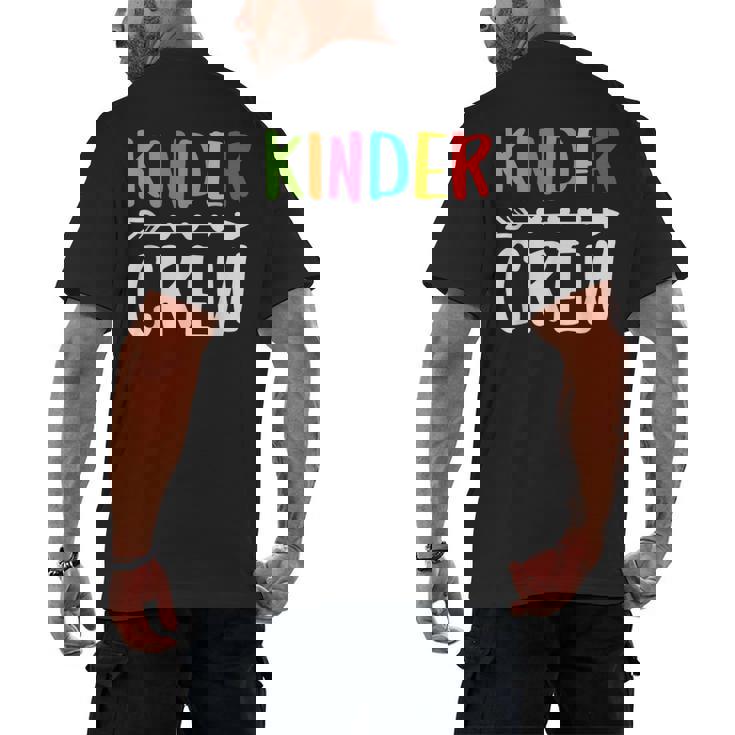 Kinder Crew Shirt Kindergarten Boy Girl Student Teacher Men&#x27;s Back Print T-Shirt