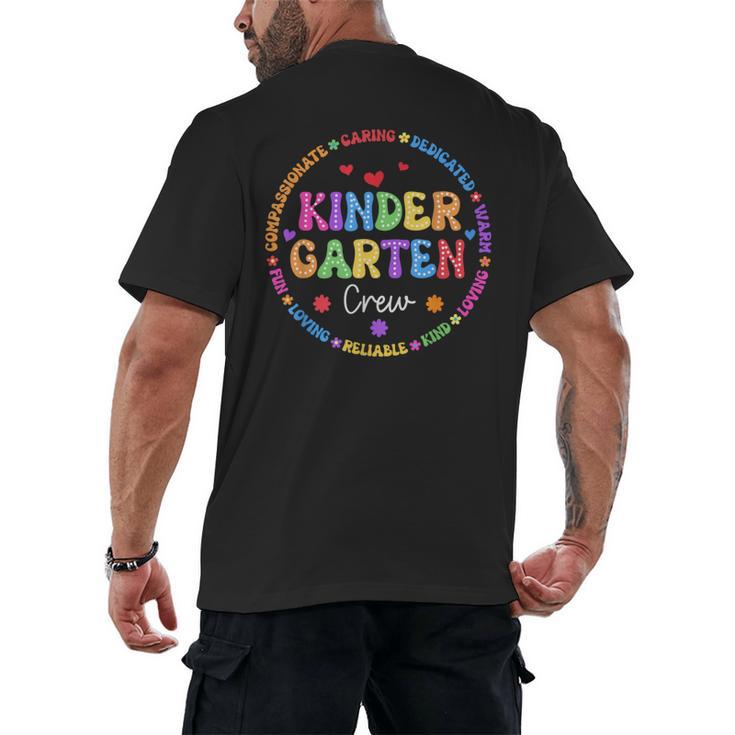Kindergarten Crew Funy Back To School Teachers Kids Students Men's Back Print T-Shirt