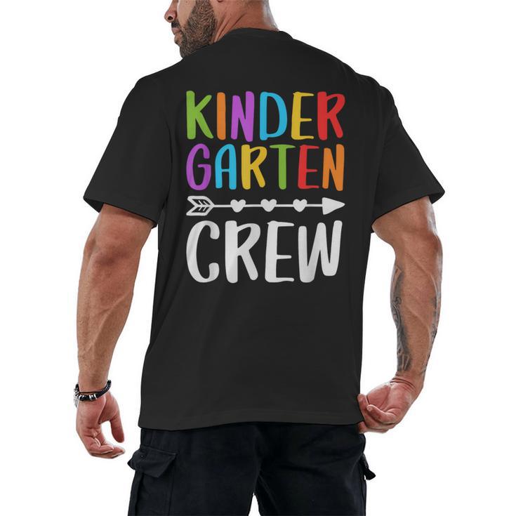 Kindergarten Crew Shirt Kinder Crew Teacher Boy Girl Men's Back Print T-Shirt