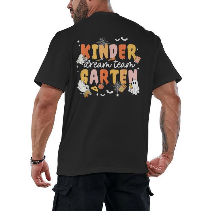 Kindergarten Dream Ghost Team Fall Halloween Spooky Teachers Men's Back Print T-Shirt