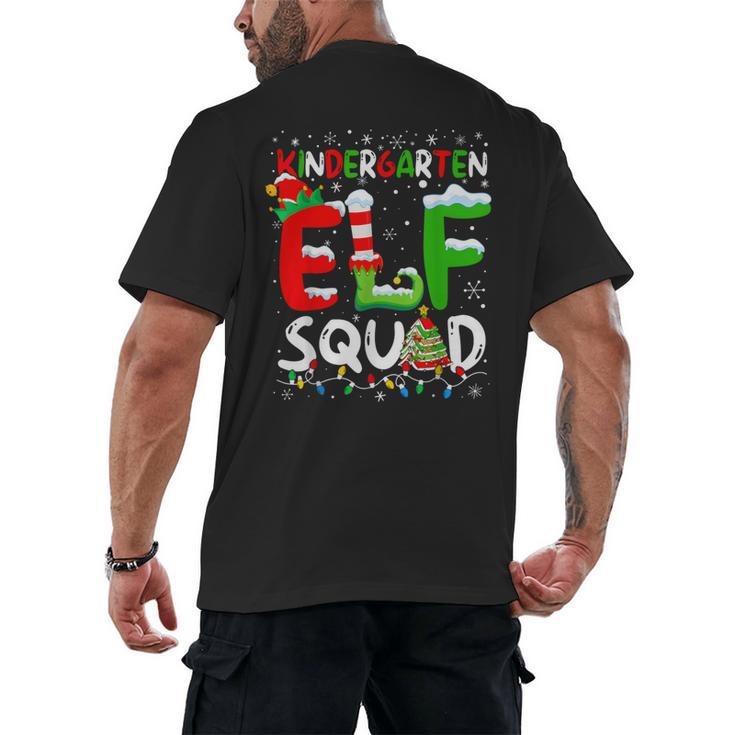 Kindergarten ELF Squad Christmas ELF Student Teacher Men Women Kids Men's Back Print T-Shirt