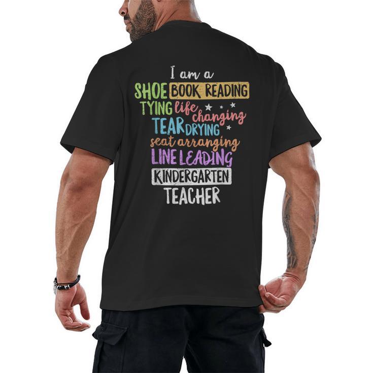 I Am A Kindergarten Teacher Shirt Creative Men's Back Print T-Shirt