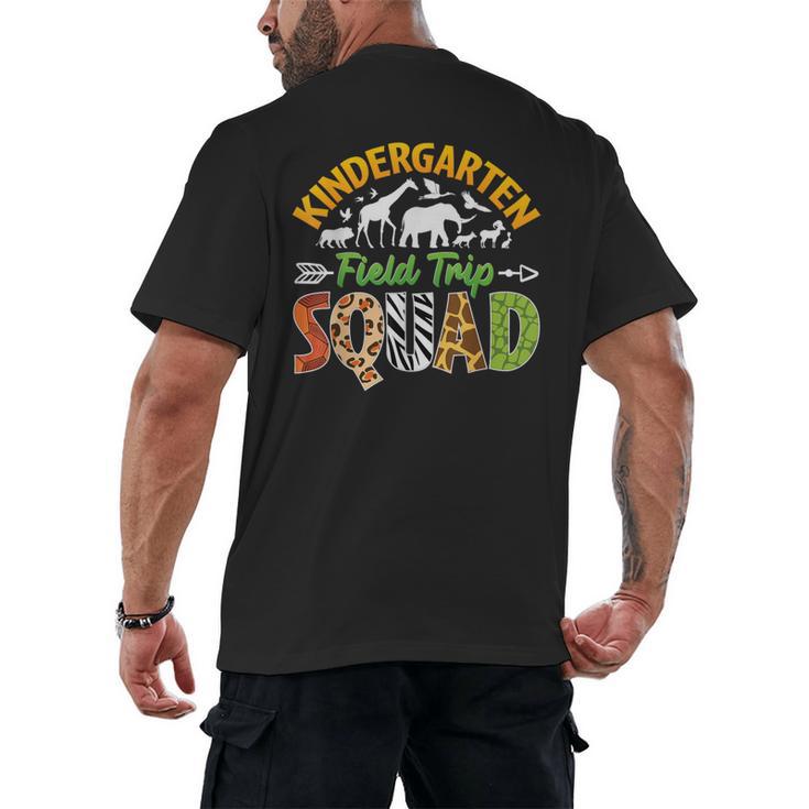 Kindergarten Zoo Field Trip Squad Matching Teacher Students Men's Back Print T-Shirt
