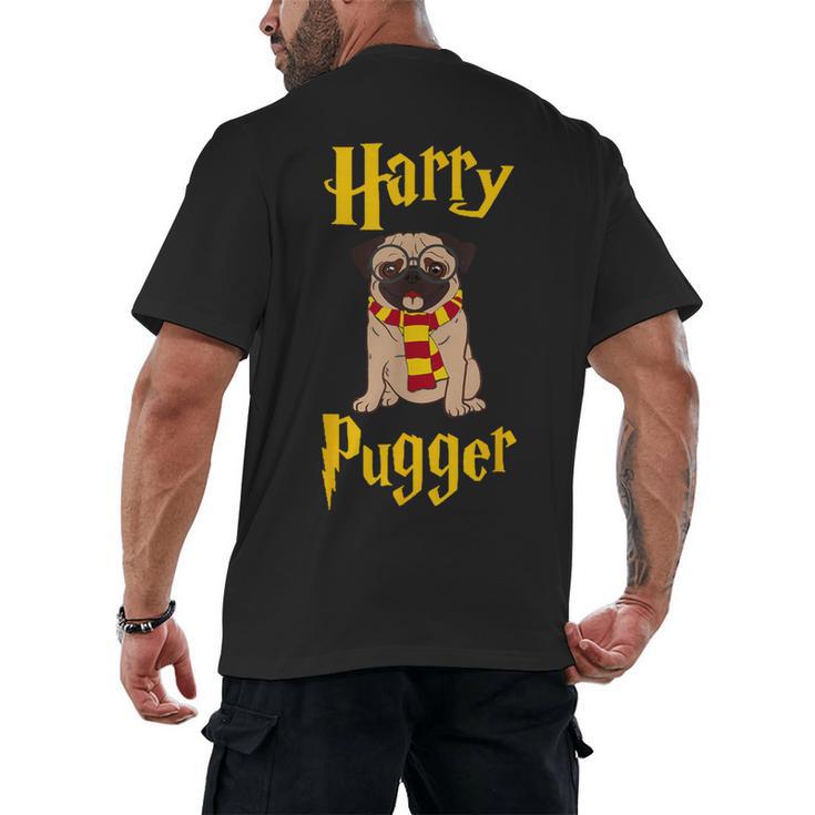 Lovely Harry Pugger Pug Men's Back Print T-Shirt