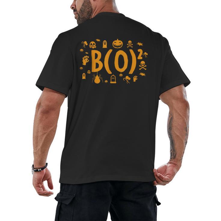 Math Teacher Halloween Mathematician Math Lover Boo Men's Back Print T-Shirt