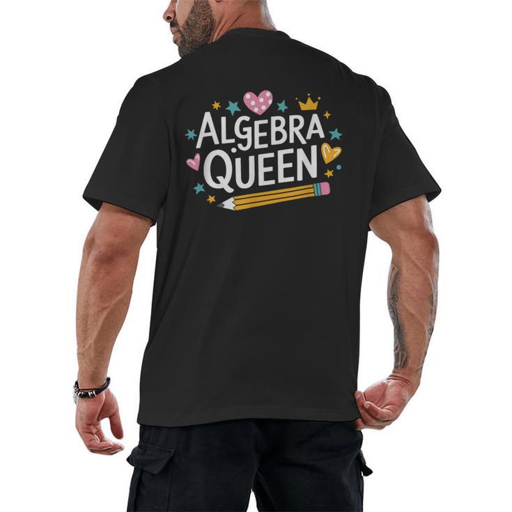 Mathematician And Mathematics Teacher Algebra Queen Men's Back Print T-Shirt