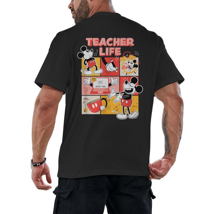 Mickey Mouse Teacher Life Men's Back Print T-Shirt