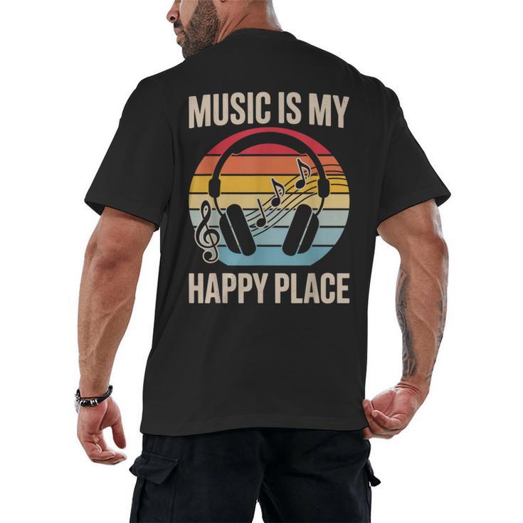 Music For Men Women Music Teacher Music Lover Men's Back Print T-Shirt