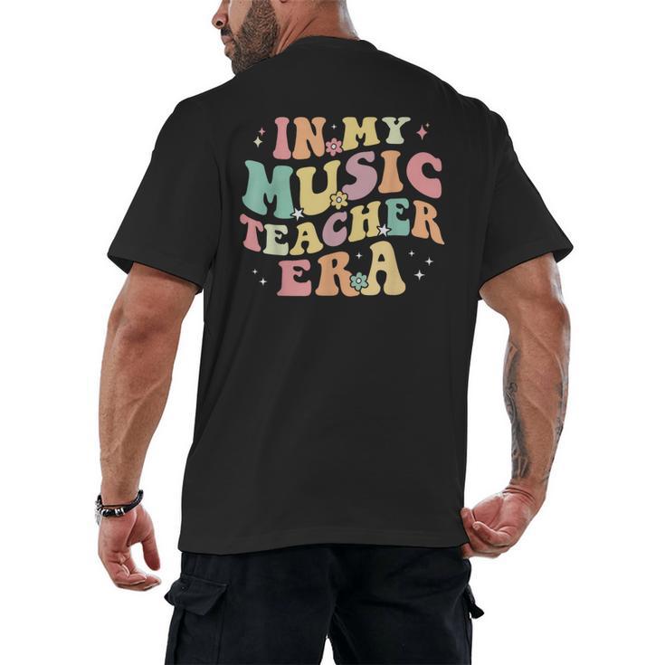 In My Music Teacher Era Retro Back To School Musician Band Men Women Men's Back Print T-Shirt