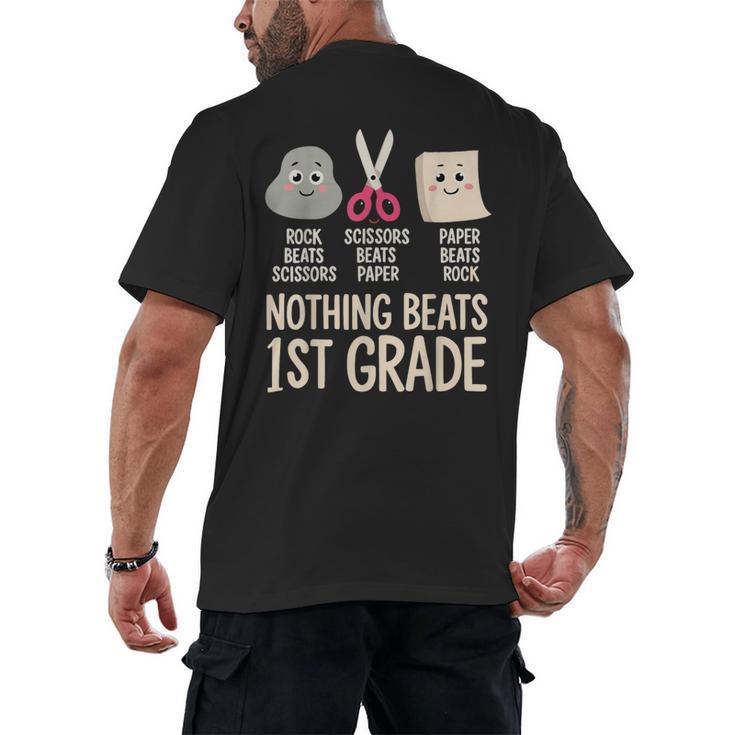 Nothing Beats 1st Grade Back To School Kids Teachers Men's Back Print T-Shirt