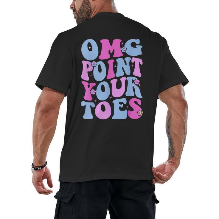 OMG Point Your Toes Dancing Teacher Tap Dancer Dance For Men Women Kids Men's Back Print T-Shirt