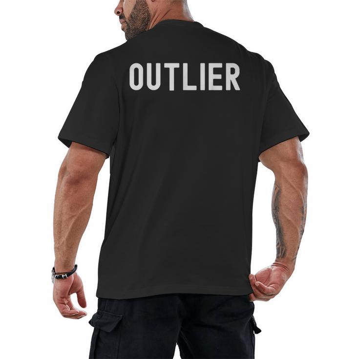 Outlier Statistics Teacher Statistics Data Science Men Women Kids Men's Back Print T-Shirt