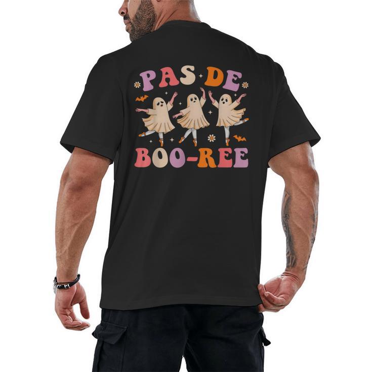 Pas De BOO-Rée Ballet Ghost Dancer Dance Teacher Halloween Men's Back Print T-Shirt