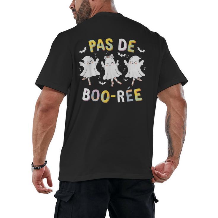 Pas De BOO-Rée Ghost Ballet Dancer Halloween Dance Teacher Men's Back Print T-Shirt