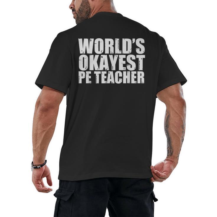 PE Teacher Men's Back Print T-Shirt