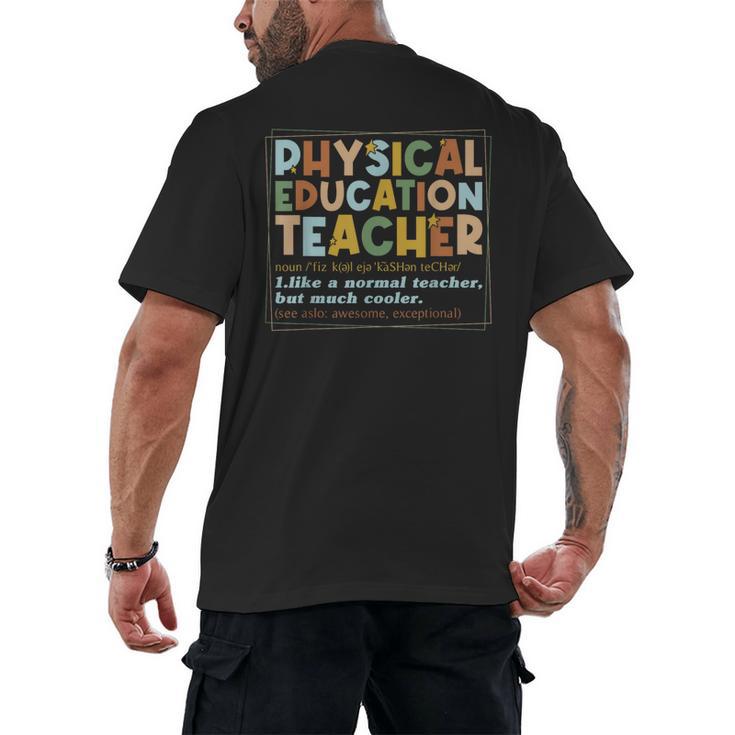 Physical Education Teacher In My PE Teacher Era For Men Women Kids Men's Back Print T-Shirt