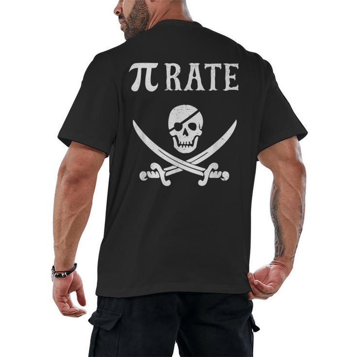 Pi Day Pi Rate Pirate For Teachers Men's Back Print T-Shirt