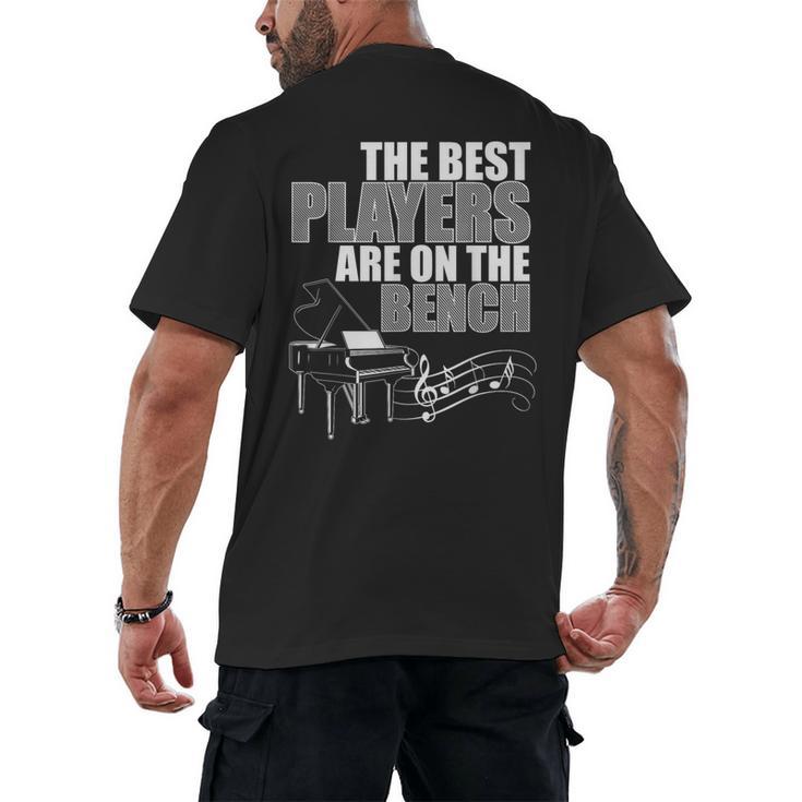 Piano Art For Men Women Pianist Piano Teacher Piano Player Men's Back Print T-Shirt
