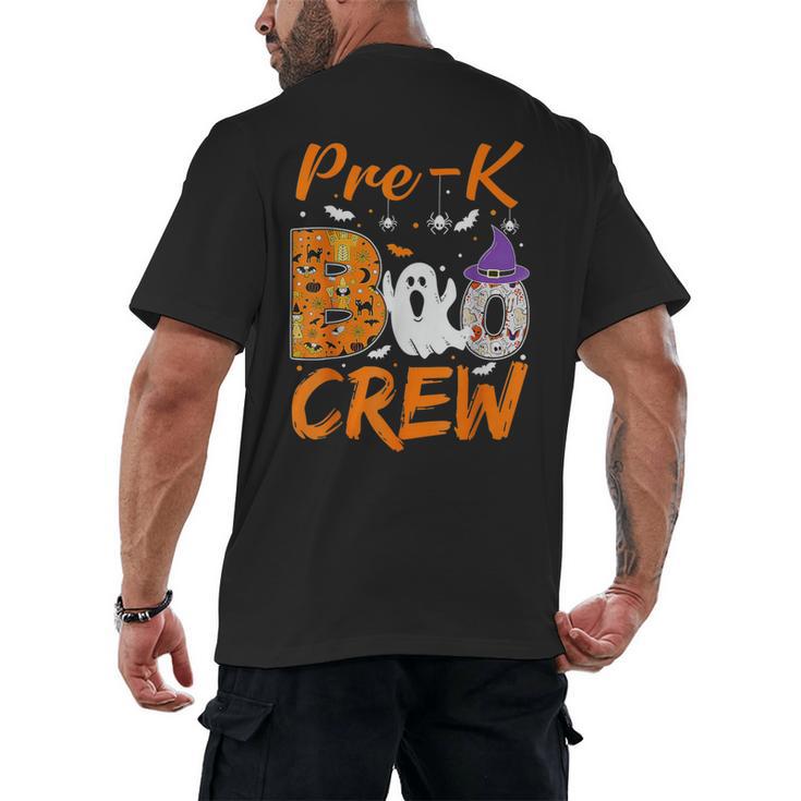 Pre K Boo Crew Teacher Student Halloween Pre Kindergarten Men's Back Print T-Shirt