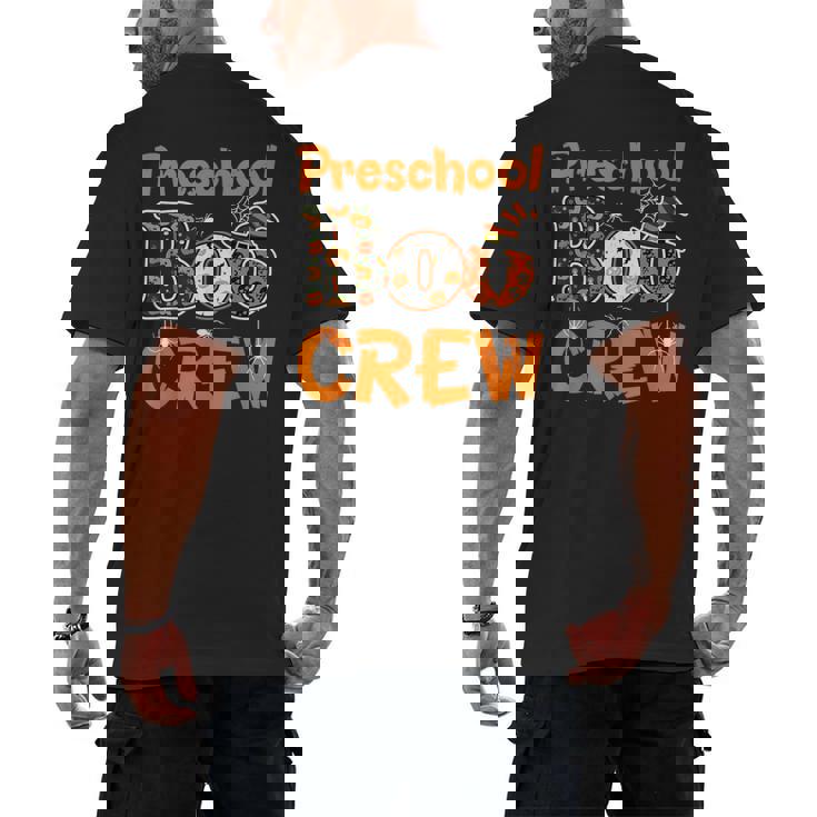 Preschool Boo Crew Halloween Teachers Students Costume Men&#x27;s Back Print T-Shirt