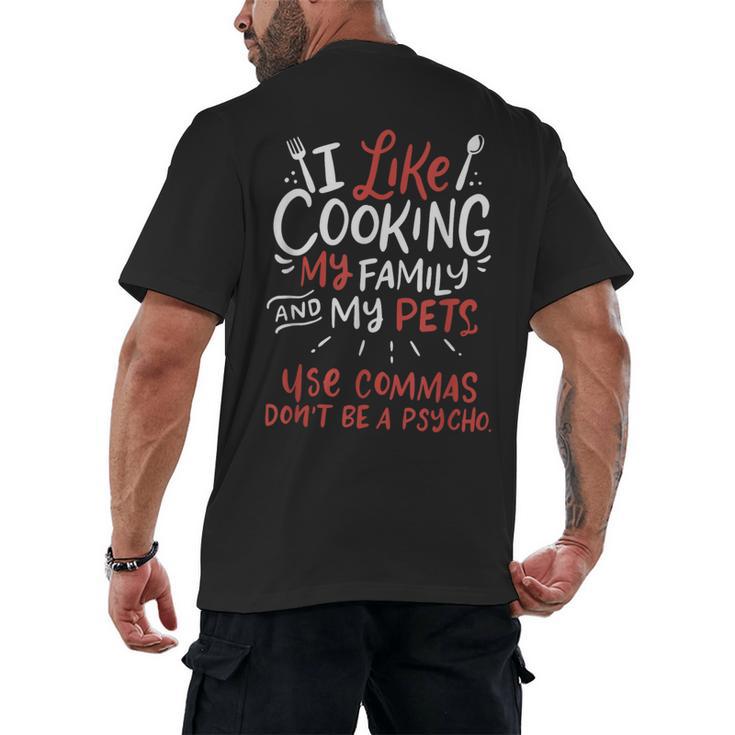 Punctuation Saves Lives I English Grammar Teacher Men's Back Print T-Shirt