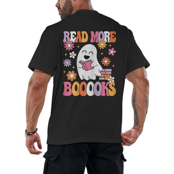 Read More Books Groovy Halloween Teacher Women Men's Back Print T-Shirt