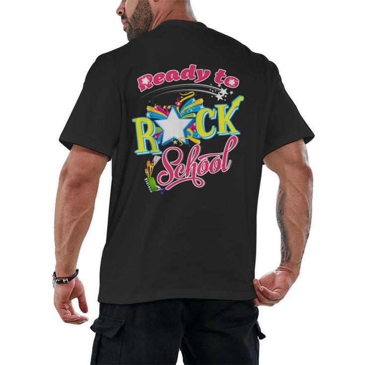 Ready To Rock School Shirt Students And Teachers Men's Back Print T-Shirt
