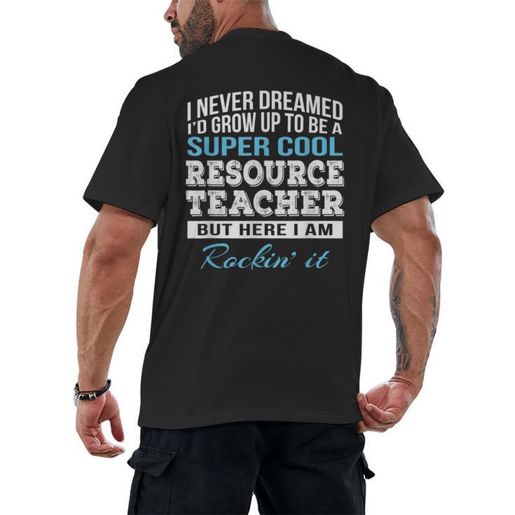 Resource Teacher Tshirt Men Women Men's Back Print T-Shirt