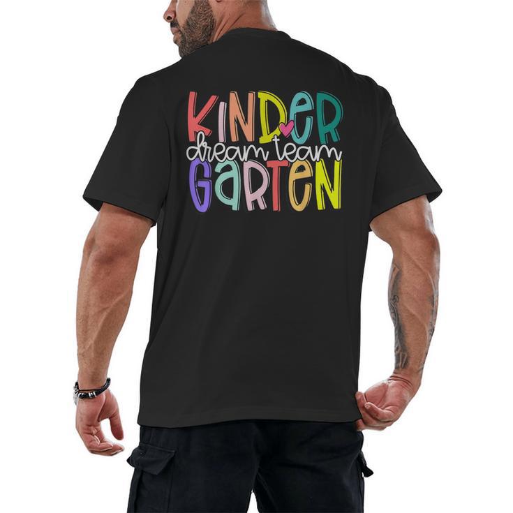 Retro Kindergarten Dream Team Back To School Teacher Kids Men's Back Print T-Shirt