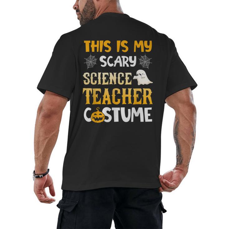 This Is My Scary Science Teacher Halloween Costumes Men Women Kids Men's Back Print T-Shirt