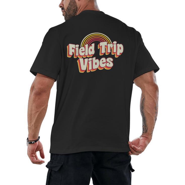 School Bus Trip Vibes Students Teachers Students Field Trip For Men Women Kids Men's Back Print T-Shirt