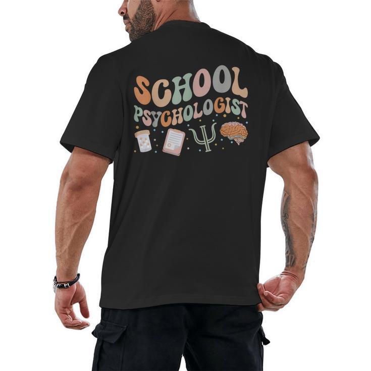 School Psychologist Teacher Psychology School Psychologist Men's Back Print T-Shirt