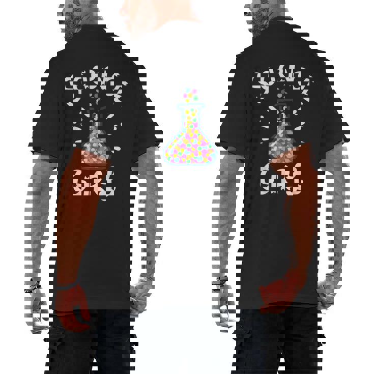 Science Girl Chemistry Biology Student Teacher Men&#x27;s Back Print T-Shirt