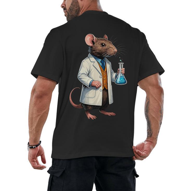 Science Rat Lab Science Scientist Mouse Teacher Chemistry Men's Back Print T-Shirt