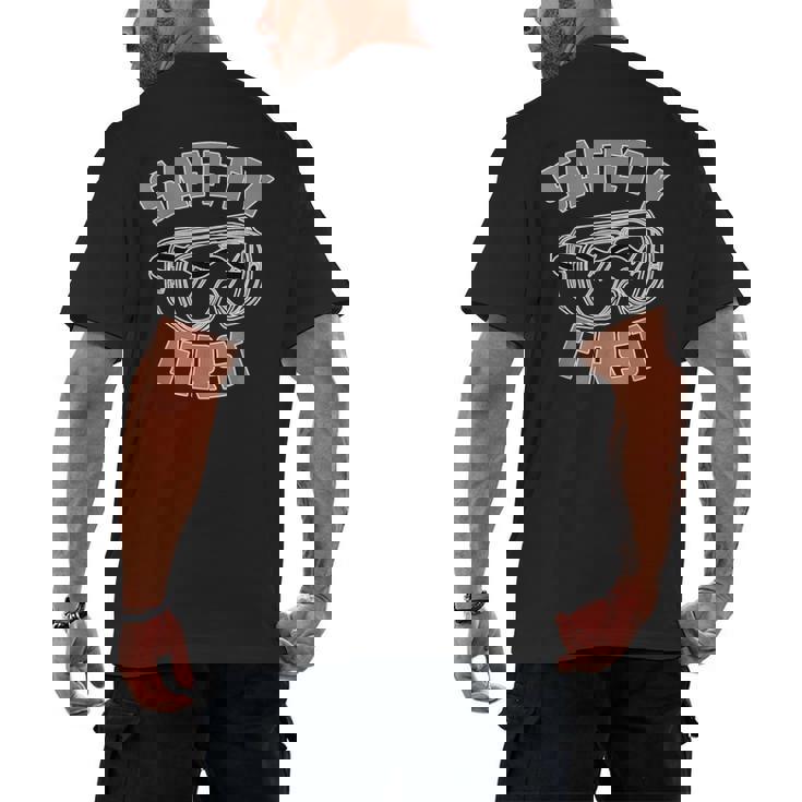 Science Teacher Shirt Safety First STEM STEAM Shirt Men&#x27;s Back Print T-Shirt