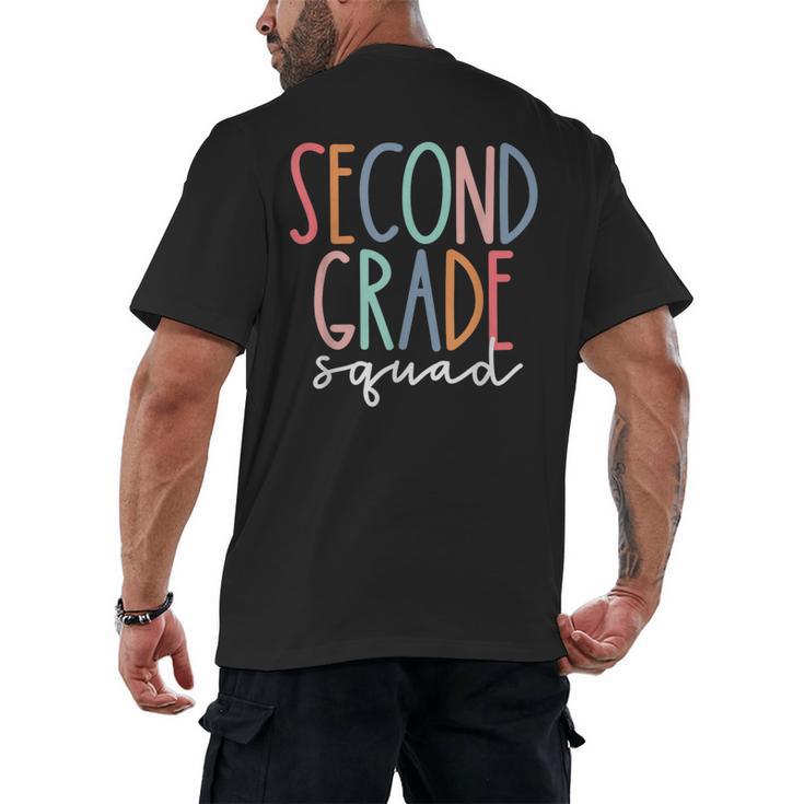 Second Grade Squad 2nd Grade Teacher Women Back To School Men's Back Print T-Shirt