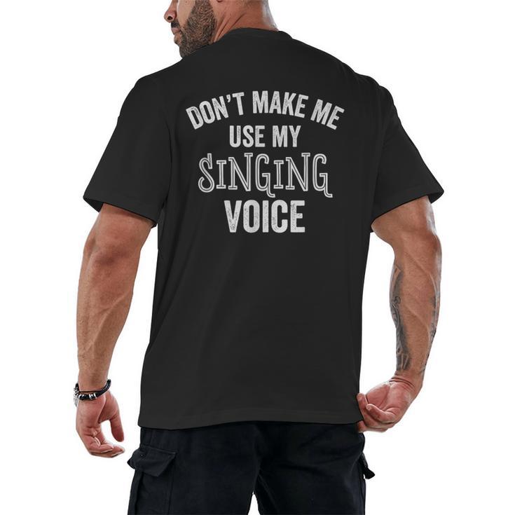 Singing Voice Singer Choir Chorus Music Teacher For Men Women Girls Kids Men's Back Print T-Shirt