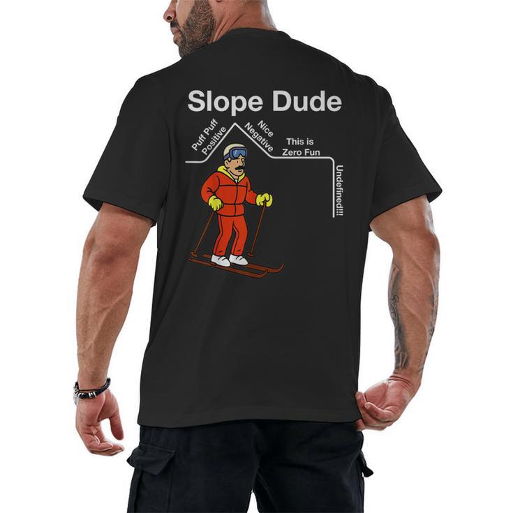Slope Dude Algebra Geometry Middle School Math Teacher Men's Back Print T-Shirt