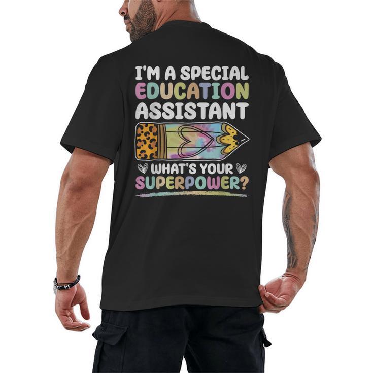 Special Educational Assistant And Sped Teacher Men's Back Print T-Shirt