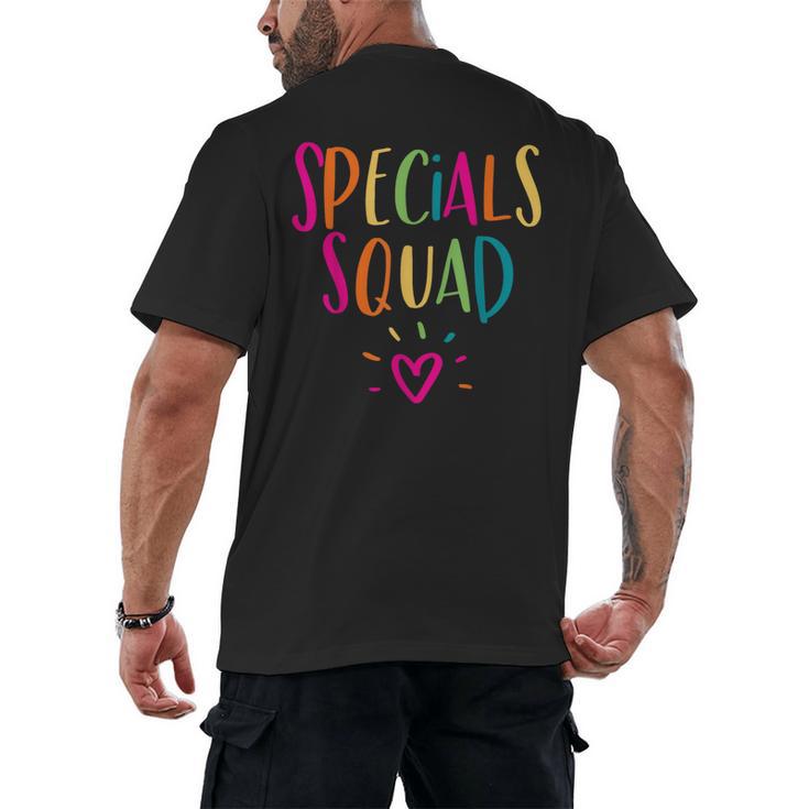 Specials Squad Art Music PE Tech Gym Teacher Team Men's Back Print T-Shirt