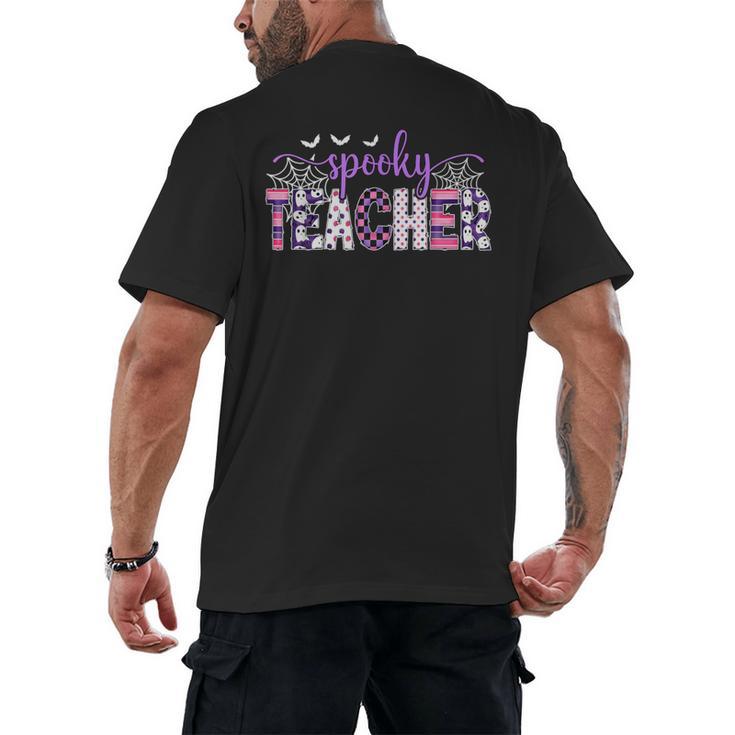 Spooky Teacher Halloween Costume Women Spooky Teacher Men's Back Print T-Shirt