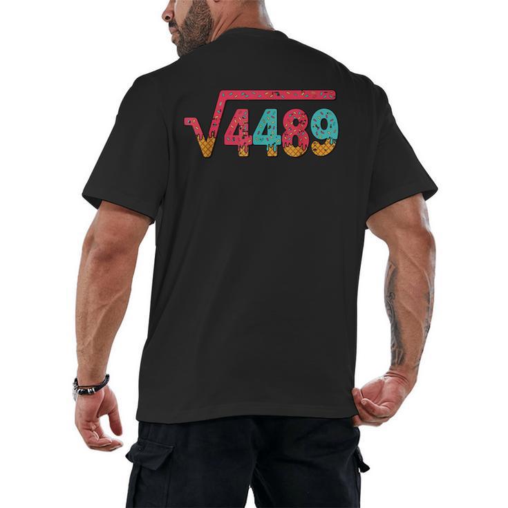 Square Root 4489 Slang Math Teacher Six Seven 6 7 Meme 67 Men's Back Print T-Shirt