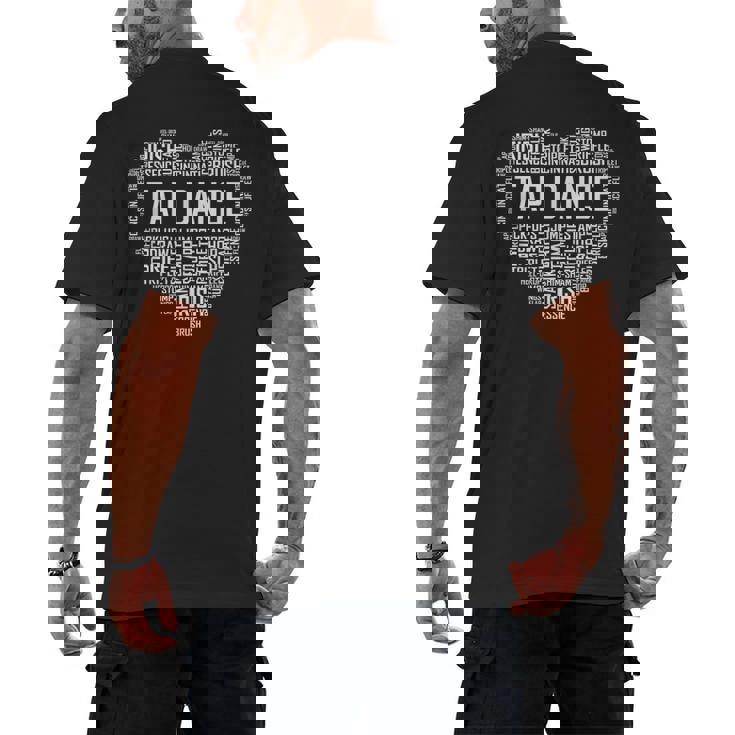 Tap Dance Heart Lover Tap Dancer Dancing Teacher For Men Women Girls Kids Men&#x27;s Back Print T-Shirt