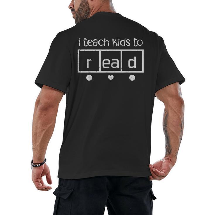 I Teach Kids To Read Teacher Science Of Reading Women Men Men's Back Print T-Shirt