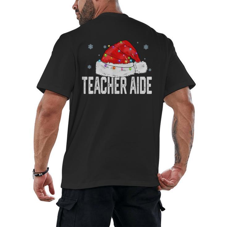 Teacher Aide Christmas Women Family Matching Group Xmas Men's Back Print T-Shirt