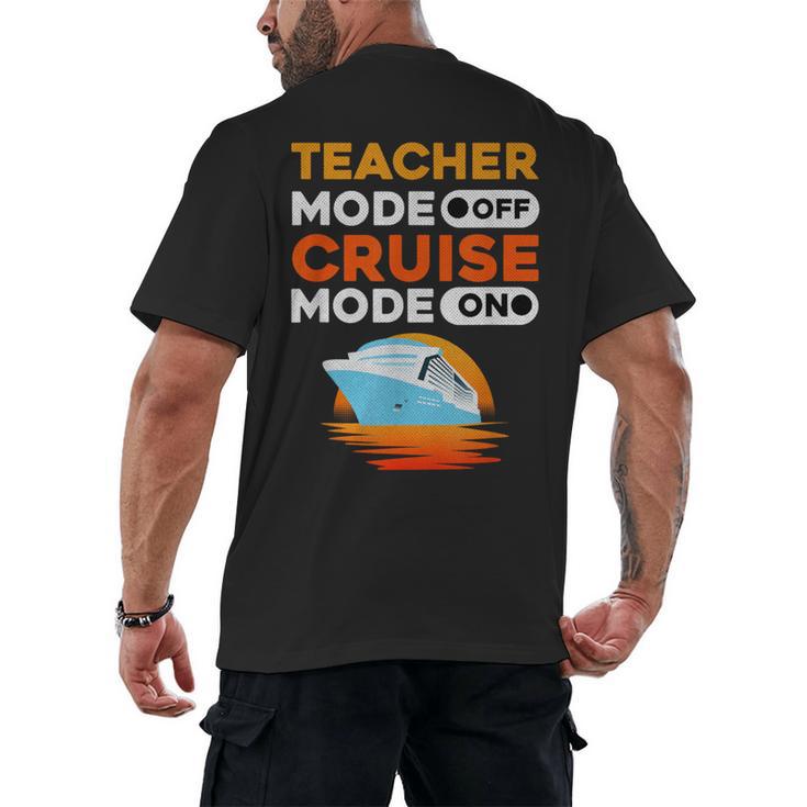 Teacher Cruise Shirt Cruise Mode Men Women Men's Back Print T-Shirt
