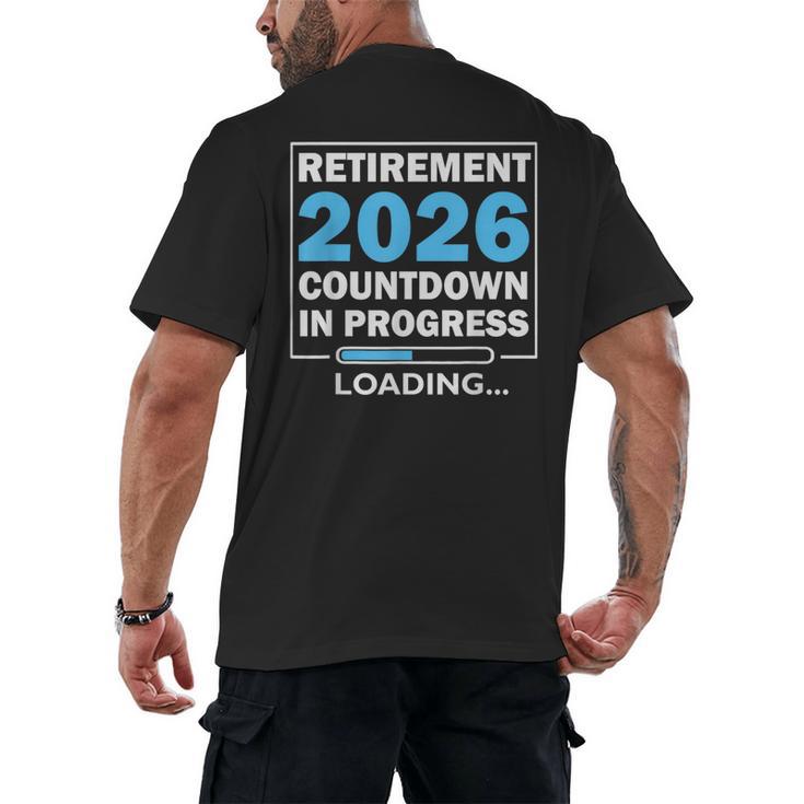 Teacher Retirement Class Of 2026 Loading Retired Men's Back Print T-Shirt